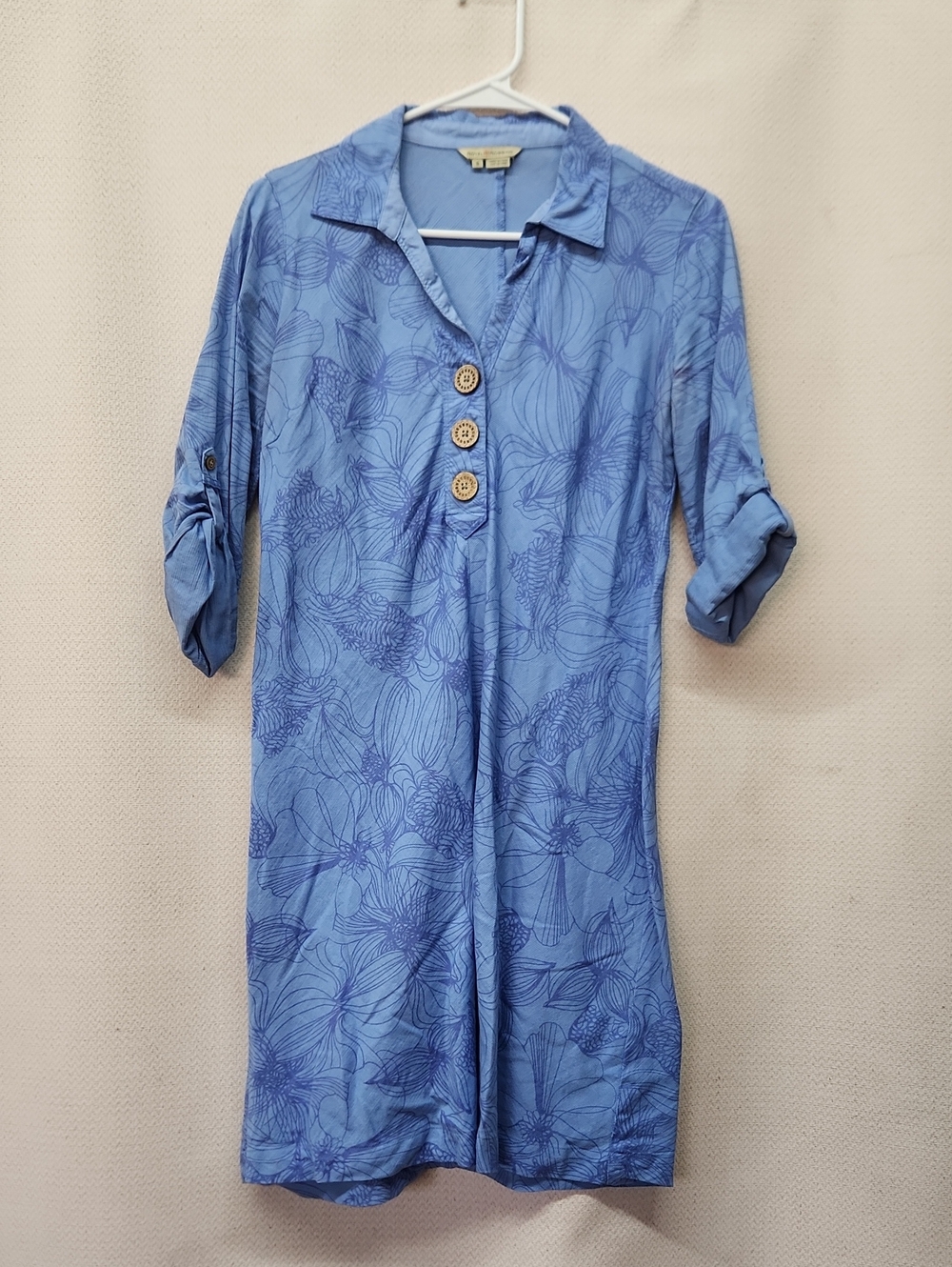 Royal Robbins Light Blue Button-Front Dresd